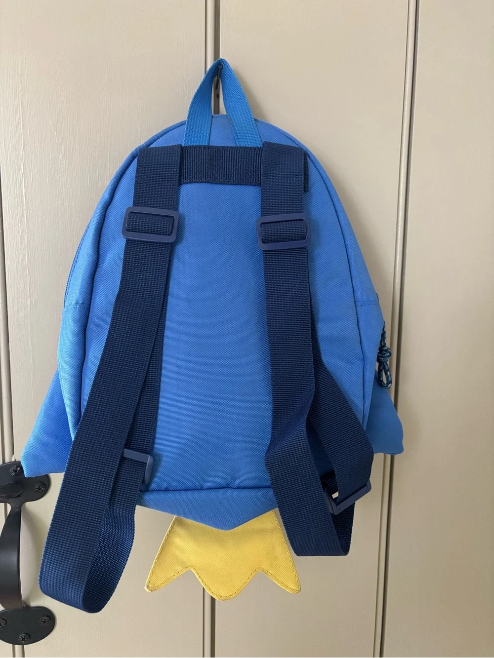 Cat & Jack Blue Rocket Ship Kids Backpack with Clear Porthole